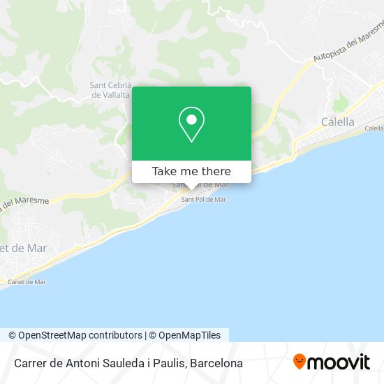 Carrer de Antoni Sauleda i Paulis map
