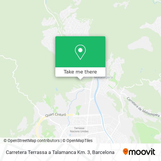 Carretera Terrassa a Talamanca Km. 3 map