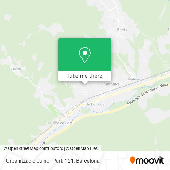 Urbanitzacio Junior Park 121 map
