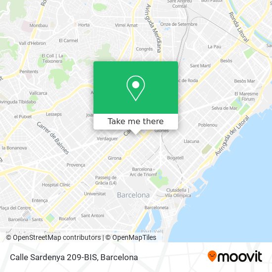 Calle Sardenya 209-BIS map