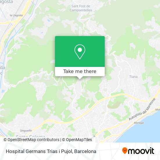 Hospital Germans Trias i Pujol map