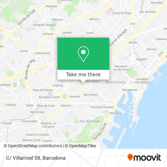 mapa C/ Villarroel 58