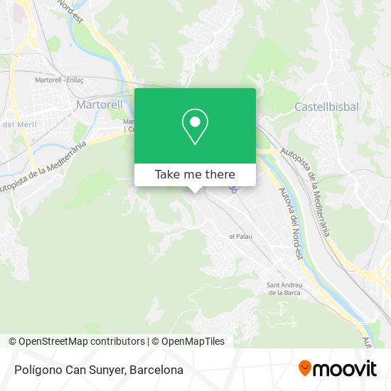 Polígono Can Sunyer map
