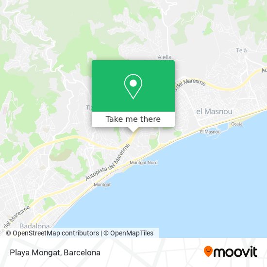 Playa Mongat map