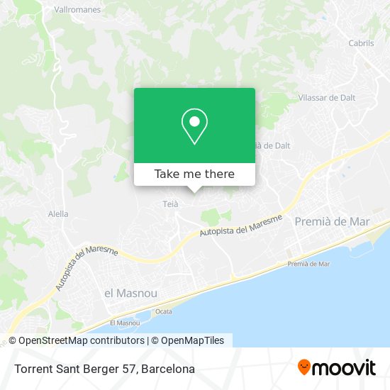 mapa Torrent Sant Berger 57