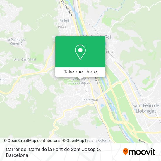 Carrer del Camí de la Font de Sant Josep 5 map