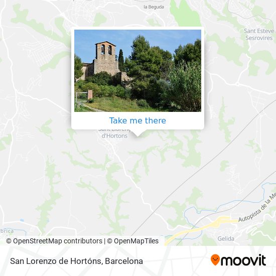 San Lorenzo de Hortóns map
