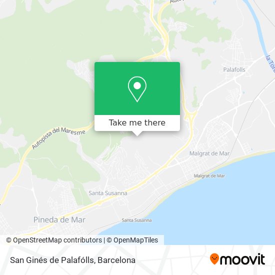San Ginés de Palafólls map