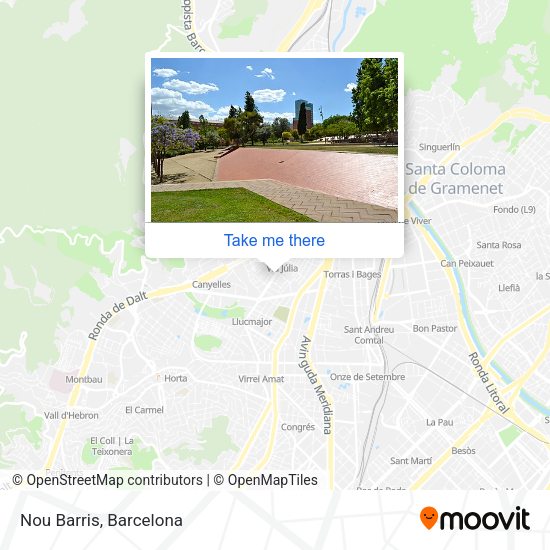 Nou Barris map