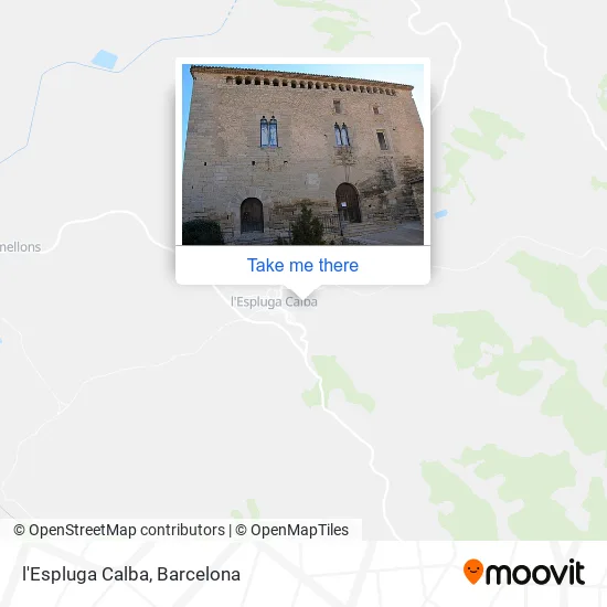 l'Espluga Calba map