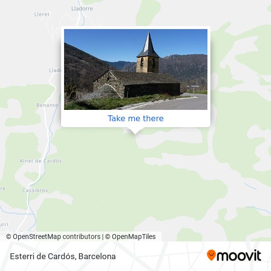 Esterri de Cardós map
