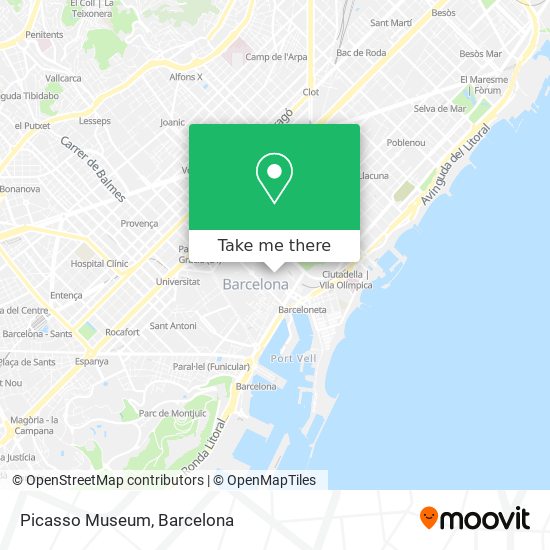 Picasso Museum map