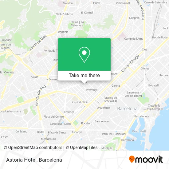 ASTORIA Hotel map
