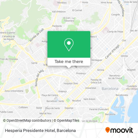 Hesperia Presidente Hotel map