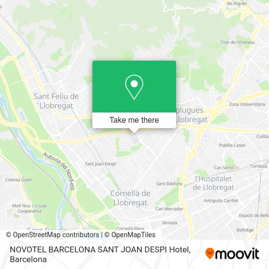 NOVOTEL BARCELONA SANT JOAN DESPI Hotel map