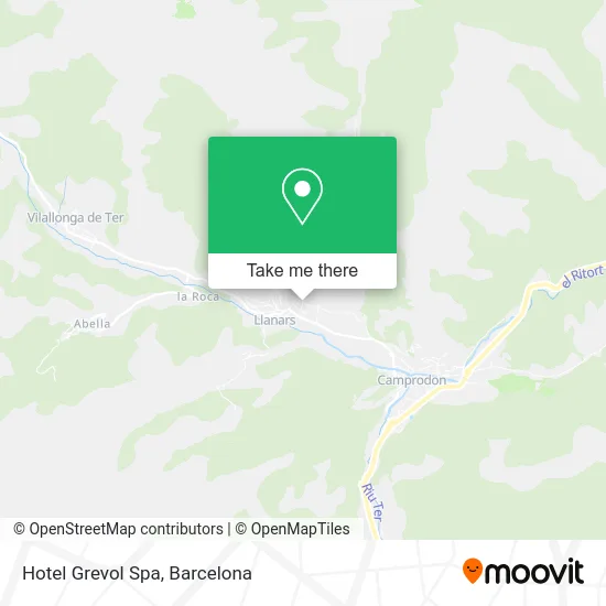 Hotel Grevol Spa map