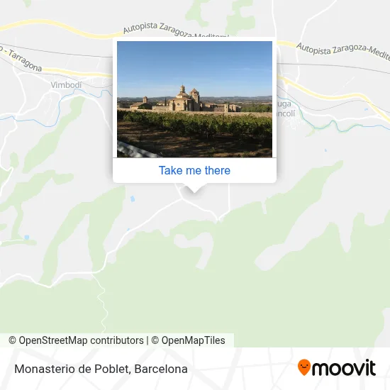 Monasterio de Poblet map