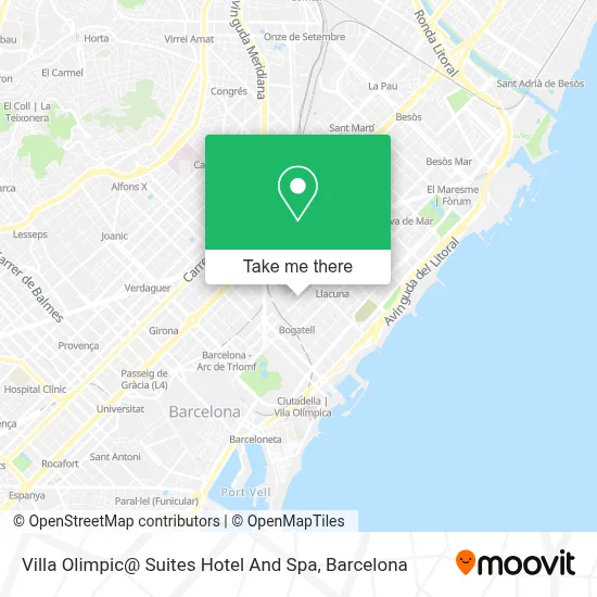 Villa Olimpic@ Suites Hotel And Spa map