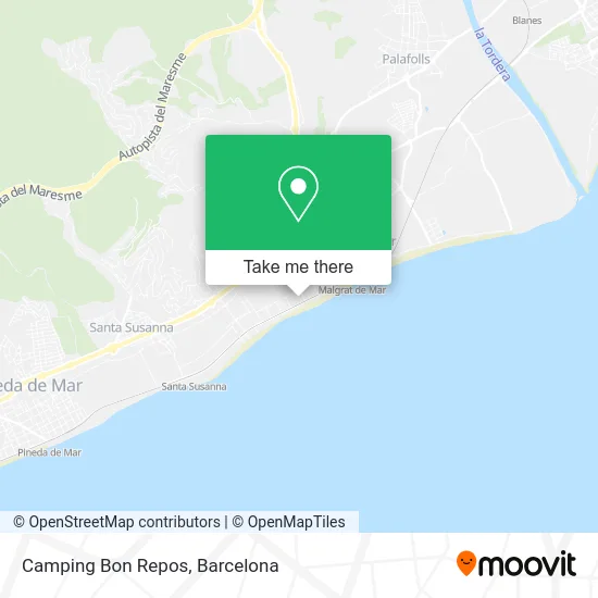 Camping Bon Repos map