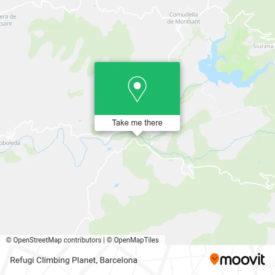 Refugi Climbing Planet map