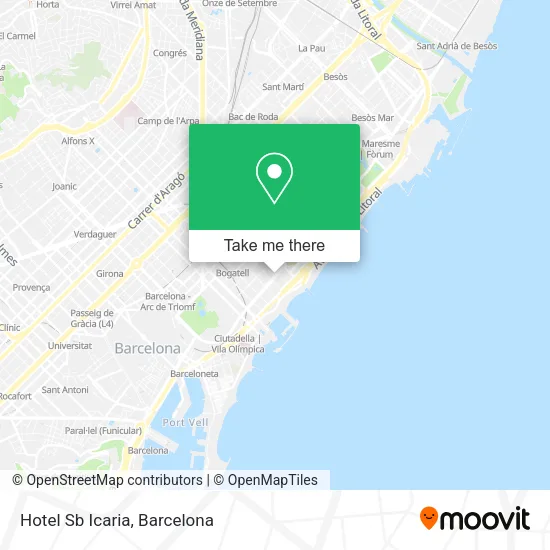 Hotel Sb Icaria map