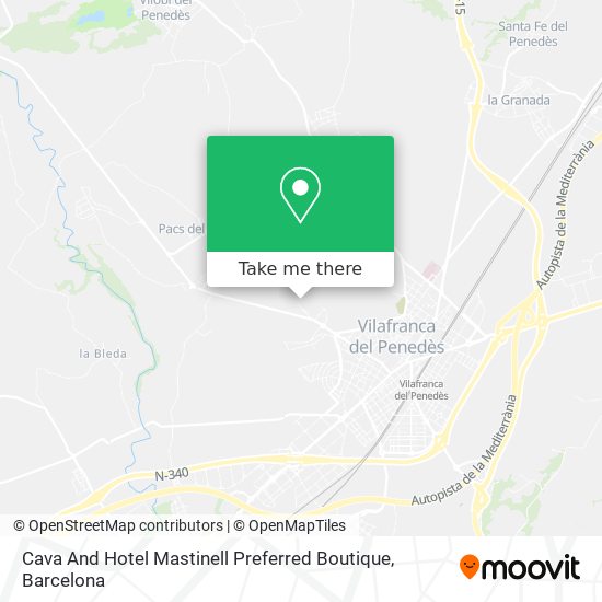 Cava And Hotel Mastinell Preferred Boutique map
