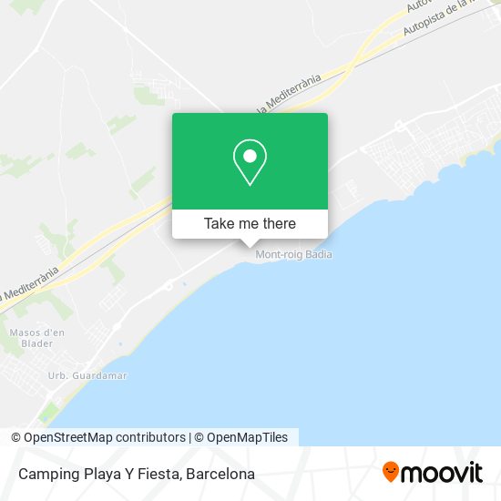 Camping Playa Y Fiesta map