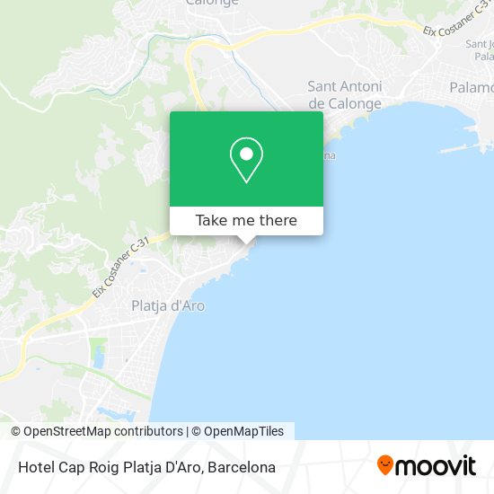 Hotel Cap Roig Platja D'Aro map