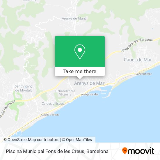Piscina Municipal Fons de les Creus map