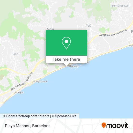 Playa Masnou map