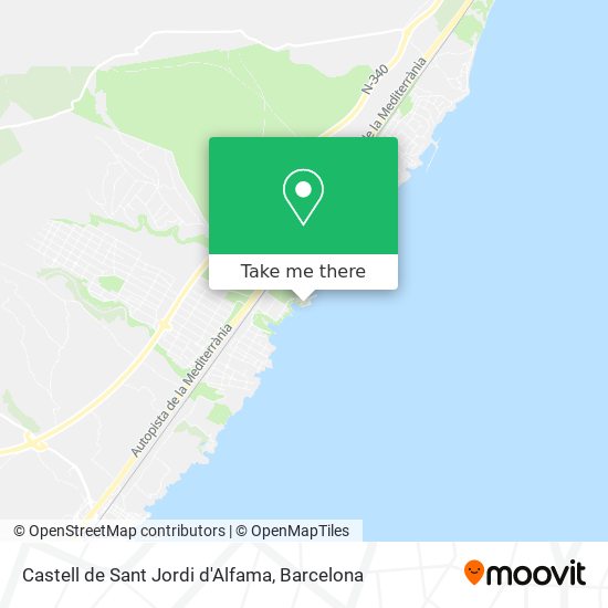 Castell de Sant Jordi d'Alfama map