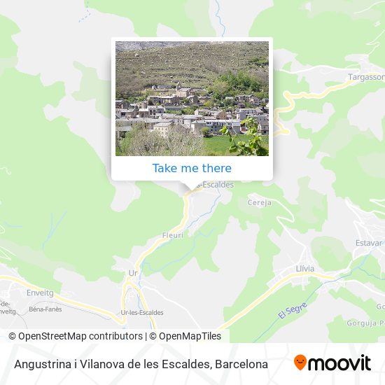 Angustrina i Vilanova de les Escaldes map