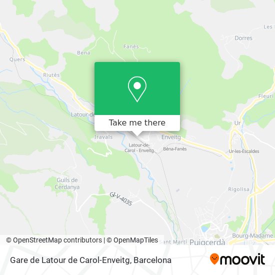 Gare de Latour de Carol-Enveitg map