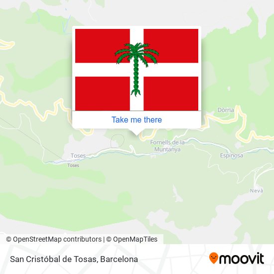 San Cristóbal de Tosas map