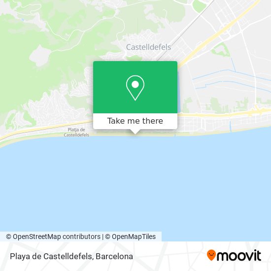 Playa de Castelldefels map