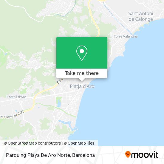 Parquing Playa De Aro Norte map