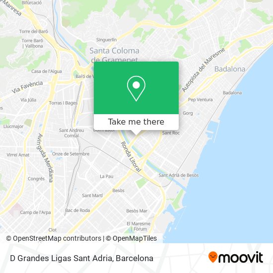 D Grandes Ligas Sant Adria map