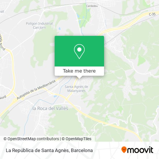 La República de Santa Agnès map