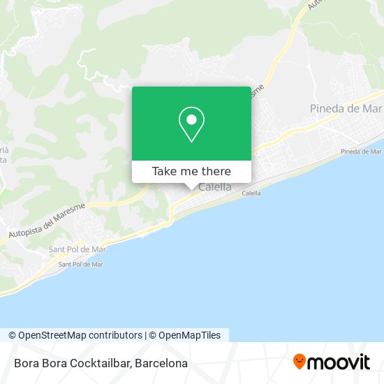 mapa Bora Bora Cocktailbar