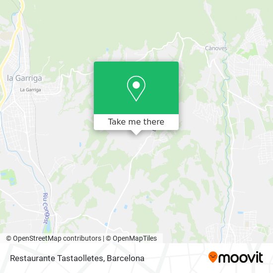 mapa Restaurante Tastaolletes