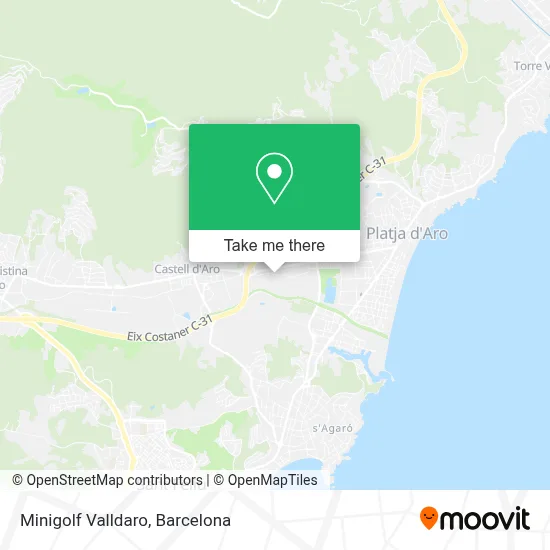 Minigolf Valldaro map