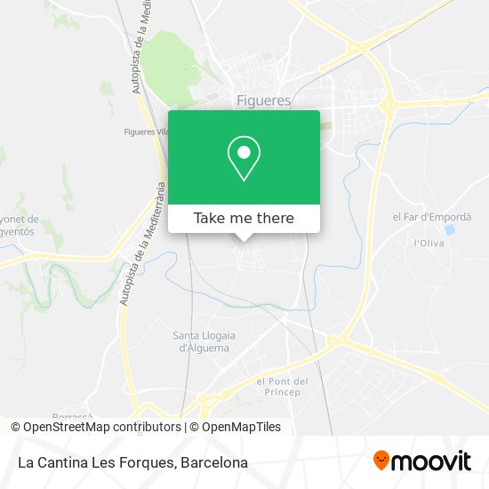 La Cantina Les Forques map