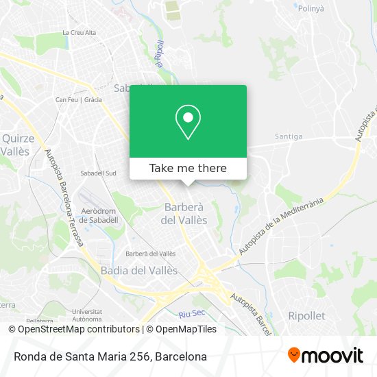 Ronda de Santa Maria 256 map