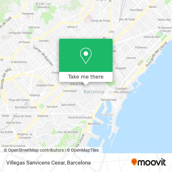 Villegas Sanvicens Cesar map
