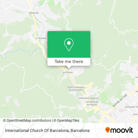 mapa International Church Of Barcelona