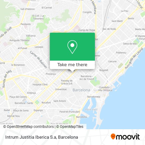 Wie Komme Ich Zu Intrum Justitia Iberica S A In Barcelona Mit Dem Bus Der Metro Der Bahn Oder Tramvia
