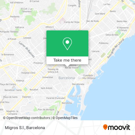 Migros S.l. map