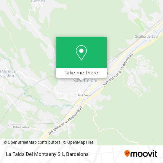 mapa La Falda Del Montseny S.l.