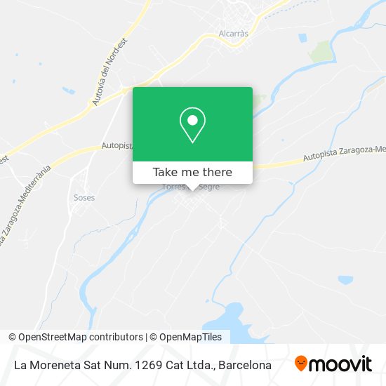 La Moreneta Sat Num. 1269 Cat Ltda. map