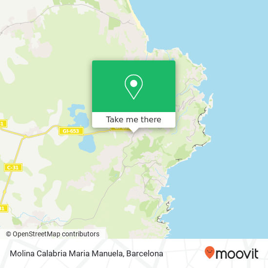 Molina Calabria Maria Manuela map